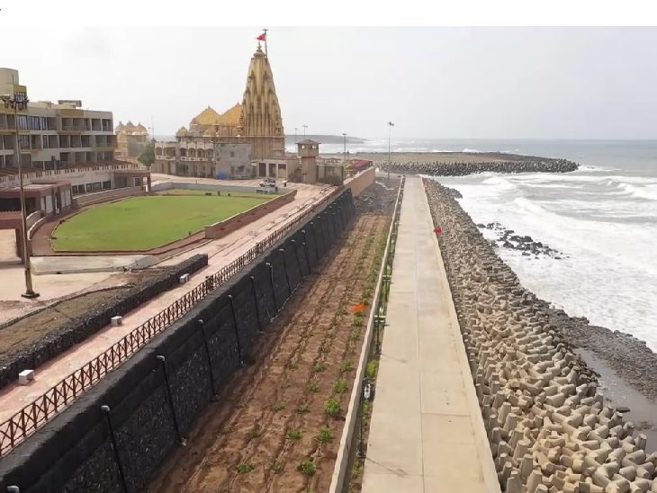 PM Modi, Samudra Darshan Walk Way, Prime Minister Narendra Modi, Somnath Temple, Somnath Samudra Darshan Walk, Somnath Exhibition Center, Shri Parvati Temple, Ahalya Bai temple, Somnath Mahadev temple, Parvatiji temples
