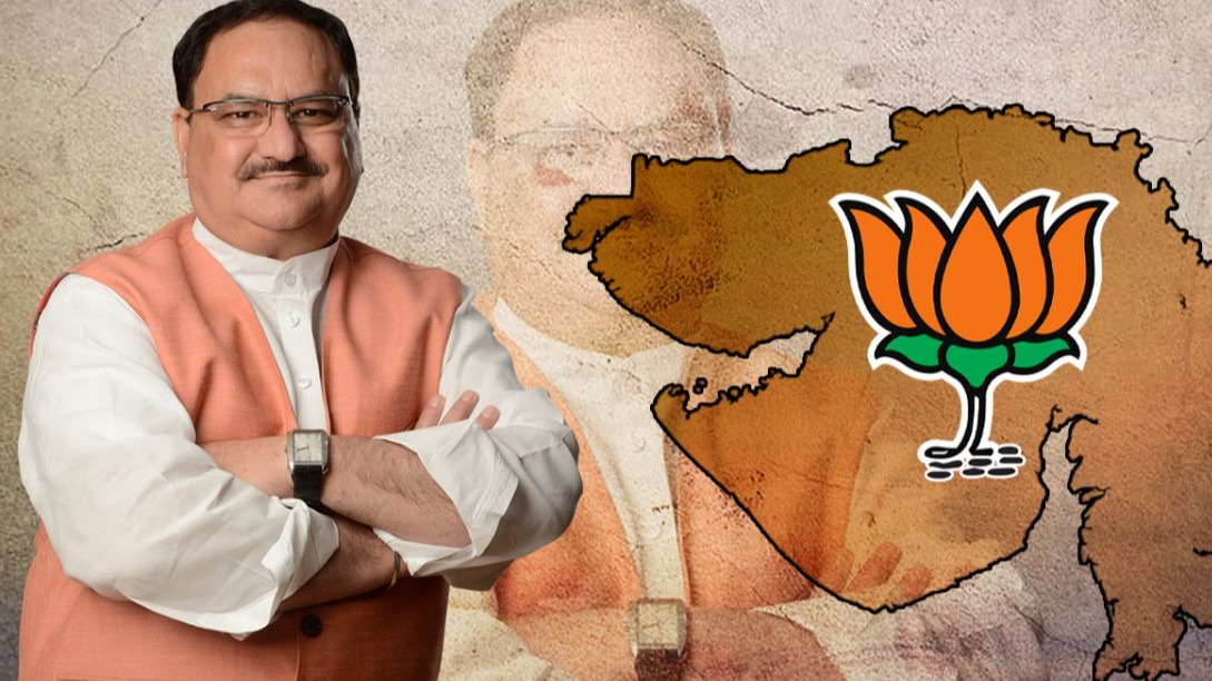 ગુજરાત: BJP ગ્રાસ રુટ કનેક્ટ ટોપ ગિયરમાં,  જેપી નડ્ડા ગુજરાતમાં