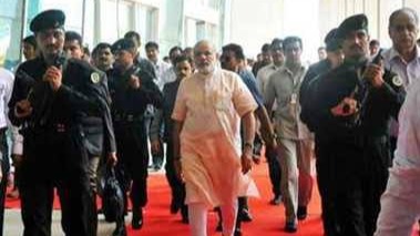 અમદાવાદના મોટેરા, એનએસજી કમાન્ડો, ચેતક કમાન્ડો, PM