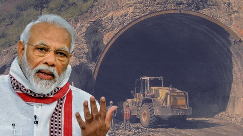 ટનલ,  ઉદ્દઘાટન , વડા પ્રધાન મોદી, આર્મી હેલિકોપ્ટર